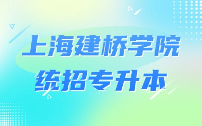 上海建桥学院专升本专业